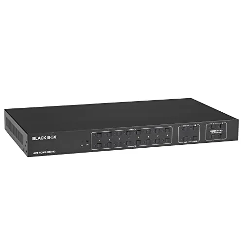 BLACK BOX CORPORATION AVS-HDMI2-8X8-R2 — VIDEO MATRIX SWITCHER - HDMI 2.0, 8X8