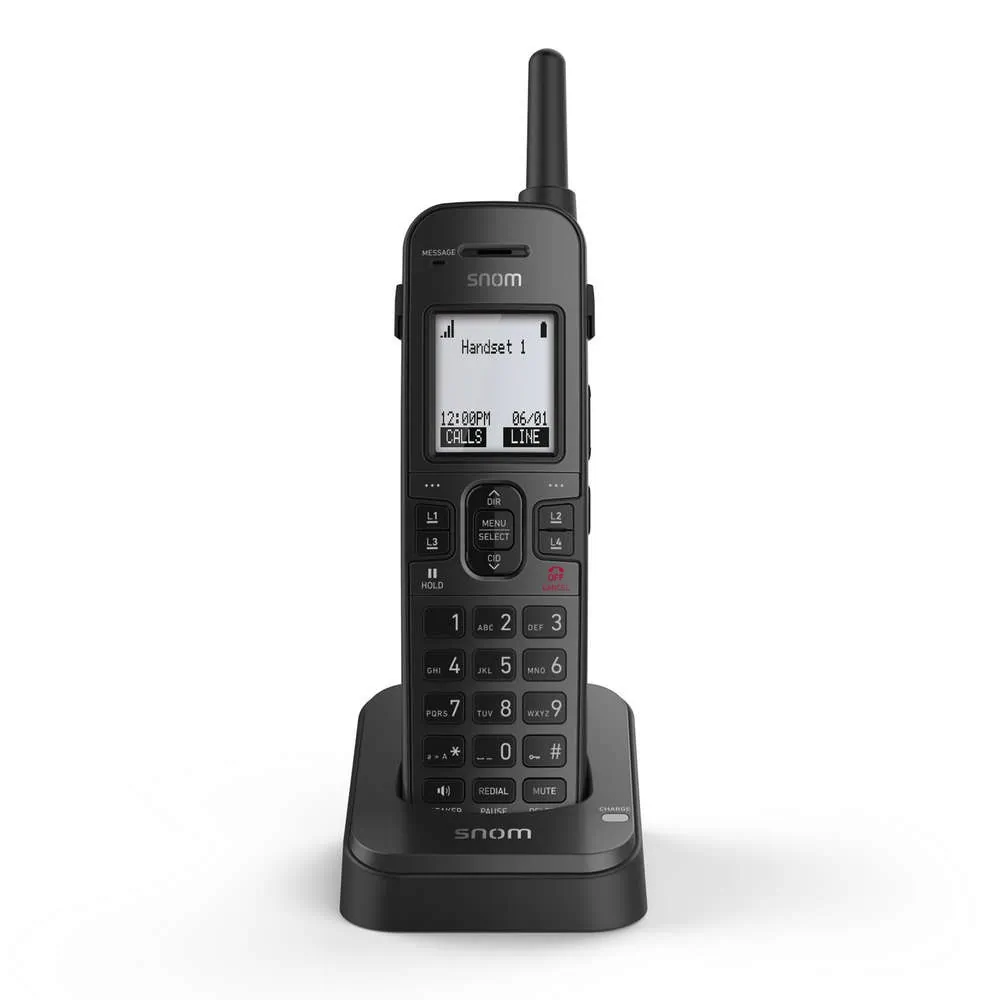 Snom SNO-M10R-KLE — SIP DECT 4-Line Rugged Wireless Handset