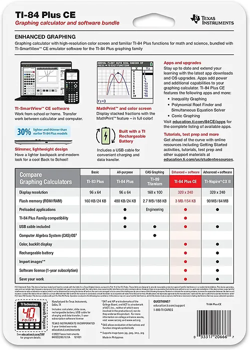Texas Instruments-84PLCE/TBL/1L1/AL