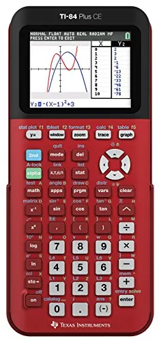 Texas Instruments 84PLCE/TBL/1L1/ZE — Texas Instruments TI-84 Plus CE - Radical Red