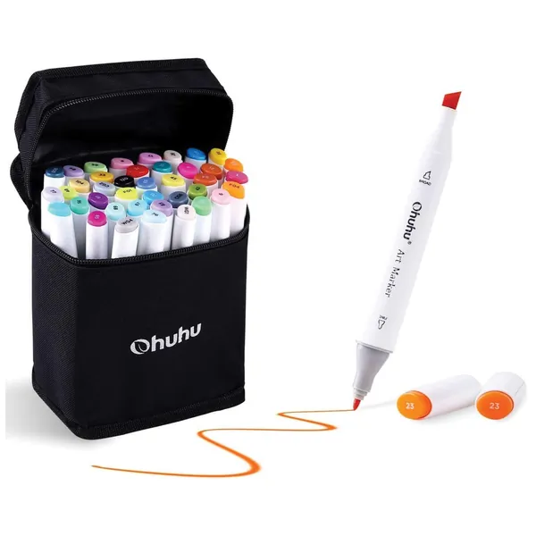 OHUHU Y30-80400-10 - 40 COLORS ART MARKER SET