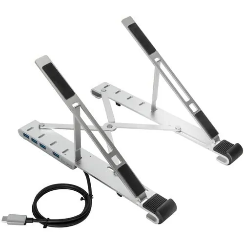 Targus AWU100205GL — PORTABLE LAPTOP TABLET STAND+HUB SILVER