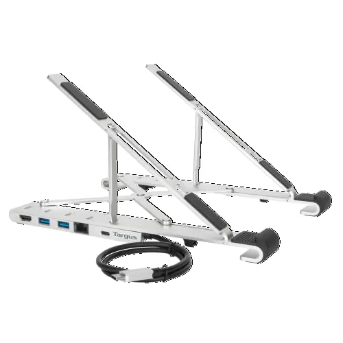 Targus AWU100005GL — PORTABLE LAPTOP TABLET STAND+DOCK SILVER