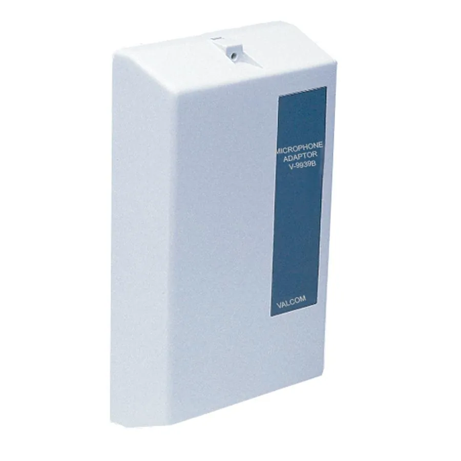 VALCOM V-9939C — MICROPHONE ADAPTER INTERFACES THE V-400 AND V-450 MICROPHONES TO SELECTED VALCOM