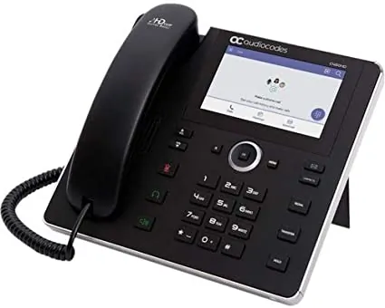 Audiocodes TEAMS-C450HD-DBW — Audiocodes C455HD IP Phone with External Power Supply