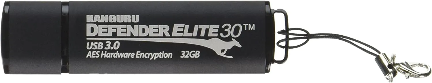 KANGURU KDFE30-32G — KANGURU DEFENDER ELITE30 SECURE FLASH DRIVE W/PHYSICAL WRITE PROTECT SWITCH-32G-