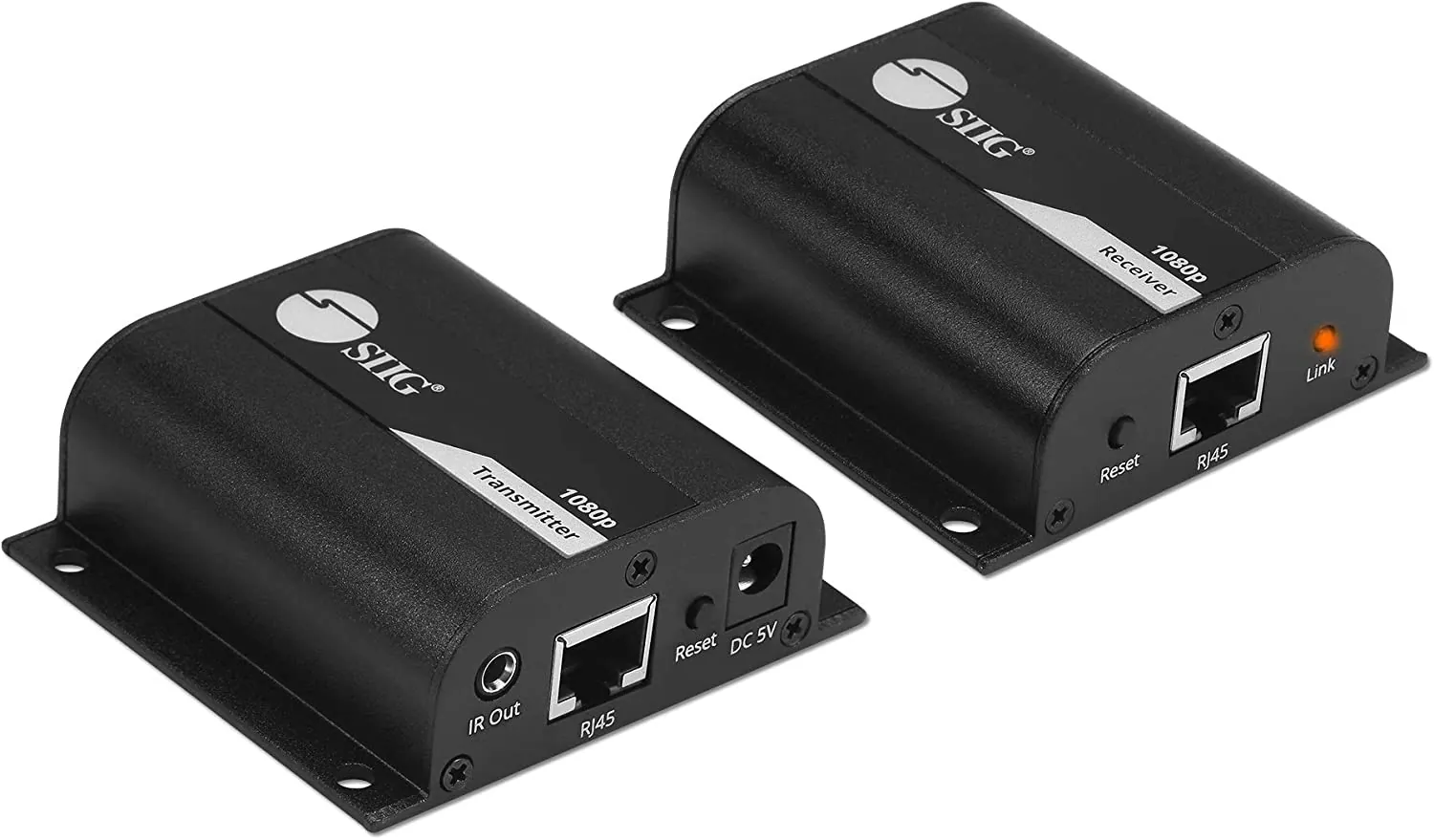 Siig CE-H26011-S1 — SIIG 1080p HDMI Extender Over Cat5e/6 165ft 1080p - HDMI Ethernet Extender, HDMI Loopout, IR Extension, Stereo Audio, Low Latency (CE-H26011-S1)