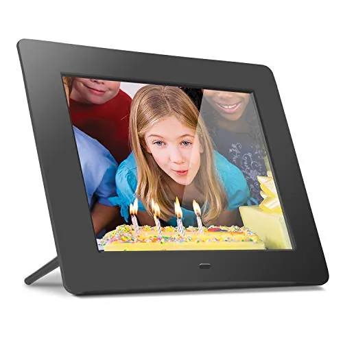 Aluratek ADMPF108F — Aluratek 8 inch Digital Photo Frame with 512MB Built In Memory, ADMPF108F, Black