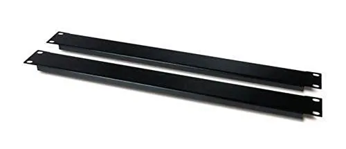 APC - Schneider Electric AR8108BLK — APC 1U Blanking Panel Kit - Black - 2 Pack - 1.7" Height - 19" Width - 0.1" Depth