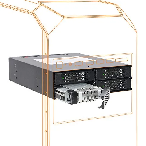 Icy Dock MB994SP-4SB-1 — 4 in 1 SATA Hot Swap RAID cage