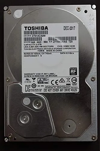 TOSHIBA DT01ACA200 — Toshiba 2TB DT01ACA Hard Drive