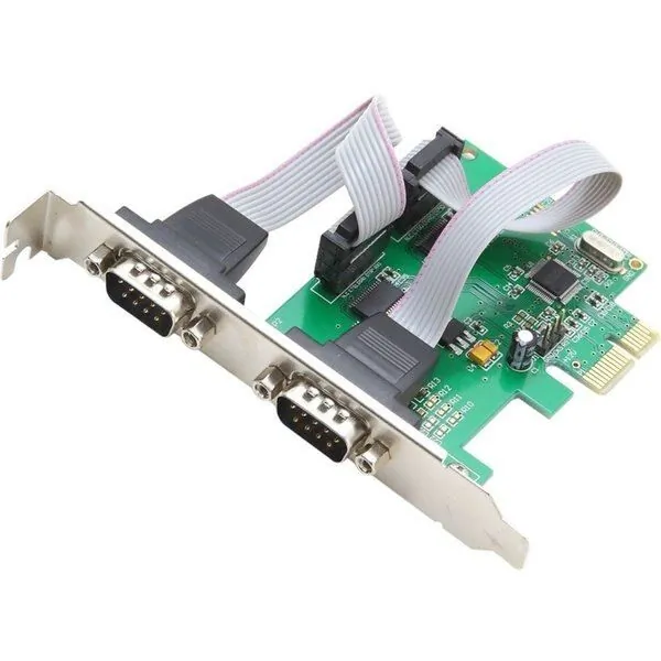 SYBAUSA SI-PEX15037 — PCIE 2X PORT SERIAL DB9 CARD, WCH CH382