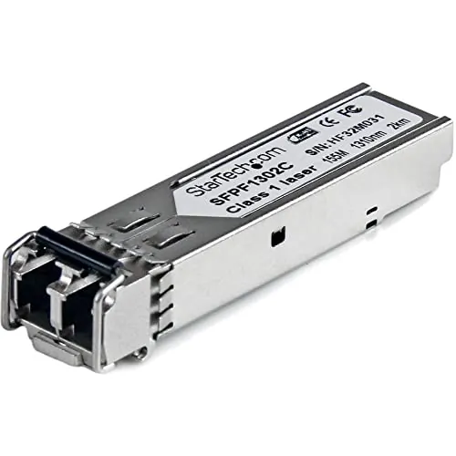 STARTECH SFPF1302C — Cisco GLC-FE-100FX Compatible SFP Module - 100BASE-FX - 100 Mbps 100Mbps Multimode Fiber MMF Optic Transceiver - 2km - Cisco GLC-FE-100FX Compatible SFP - 100BASE-FX 100 Mbps - 100MbE Module - 100 Mbps 1310nm - Multi Mode (MMF) Transceiver - 2km (1.2mi) - LC Connector DDM - Hot-Swappable & MSA Compliant - Lifetime Warranty