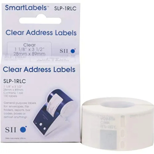 SEIKO SLP-1RLC — SEIKO CLEAR ADDRESS LABELS - PERFECT FOR ADDRESS LABELS ON ENVELOPES, OFFICE MAI