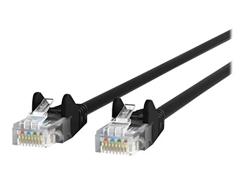Belkin A3L980B07-BLK-S — PATCH CABLE - UNSHIELDED TWISTED PAIR (UTP) - MALE LEFT GENDER - MALE RIGHT GEND
