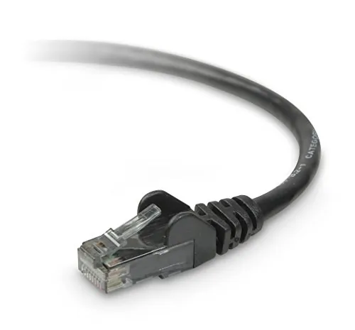 Belkin A3L980-100-BLKS — PATCH CABLE - UNSHIELDED TWISTED PAIR (UTP) - MALE LEFT GENDER - MALE RIGHT GEND