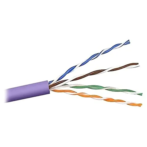 Belkin A7J304-1000-PUR — BULK CABLE - UNSHIELDED TWISTED PAIR (UTP) - BARE WIRE RIGHT CONNECTOR - BARE WI
