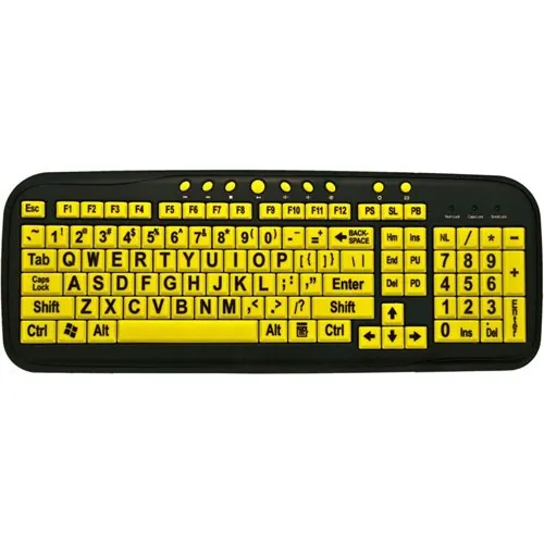 ERGOGUYS CD-1038 — EZSEE LOW VISION WIRED KEYBOARD