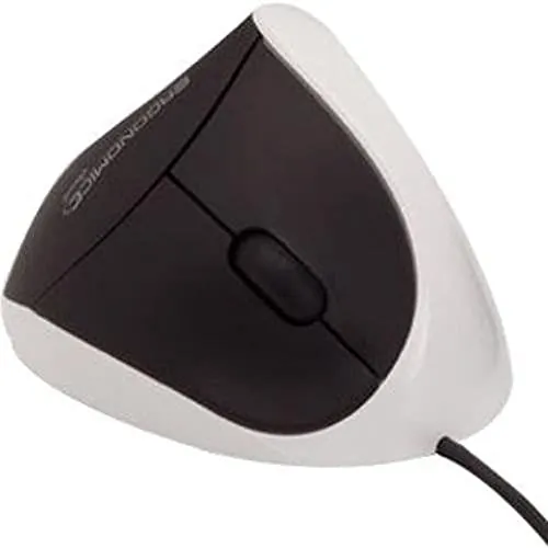ERGOGUYS EM011-W — WHITE ERGONOMIC WIRED VERTICAL MOUSE