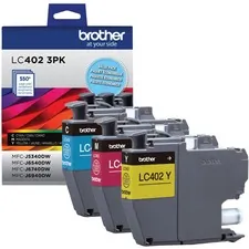 Brother LC4023PKS — Brother Standard Yield Inkjet Ink Cartridge - Cyan, Magenta, Yellow - 3 Pack - Inkjet - Standard Yield - 3 Pack