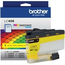 Brother LC406YS — STANDARD YIELD YELLOW INK CARTRIDGE