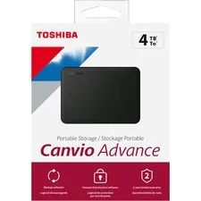 TOSHIBA TOS HDTCA40XK3CA — Toshiba Canvio Advance HDTCA40XK3CA 4 TB Portable Hard Drive - External - Black - USB 3.0