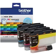 Brother LC4043PKS — Brother INKvestment LC4043PK Standard Yield Inkjet Ink Cartridge - Cyan, Magenta, Yellow - 3 Pack - 750 Pages (Per Cartridge)