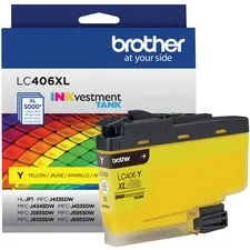 Brother LC406XLYS — HIGH YIELD YELLOW INK CARTRIDGE