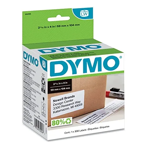 Newell Brands 30256 — SHIPPING LABELS -300 LABELS/ROLL, 1 ROLL/BOX. SIZE: 2-5/16IN X 4IN - CONVENIENT