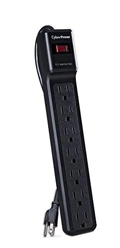 CyberPower CSB706 — 7 NEMA 5-15R OUTLETS 6 FT CORD 1500 JOULES EMI/RFI $125K CEG