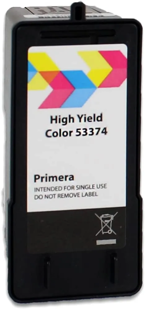 PRIMERA 53374 — Primera Technology LX500 High Yield Color Ink Cartridge, Tri-Color (53374)