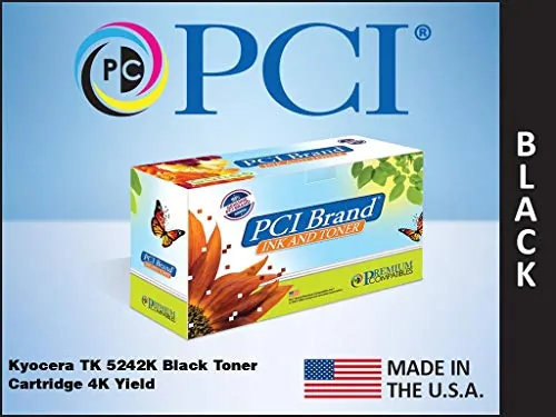 PCI TK-5242K-PCI — PCI BRAND KYOCERA-MITA TK-5242K (KYOCERA 1T02R70US0) BLACK TONER CARTRIDGE W/1 W