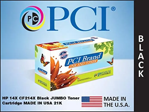 PCI CF214X-MAX — PCI ECO-FRIENDLY SUSTAINABLE HP 14X CF214X JUMBO BLACK TONER CARTRIDGE 21K PAGE