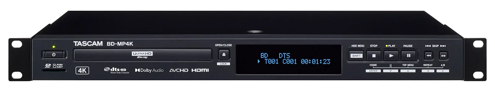 TASCAM 0090-0100 - 4K UHD Blu-Ray Multimedia Player