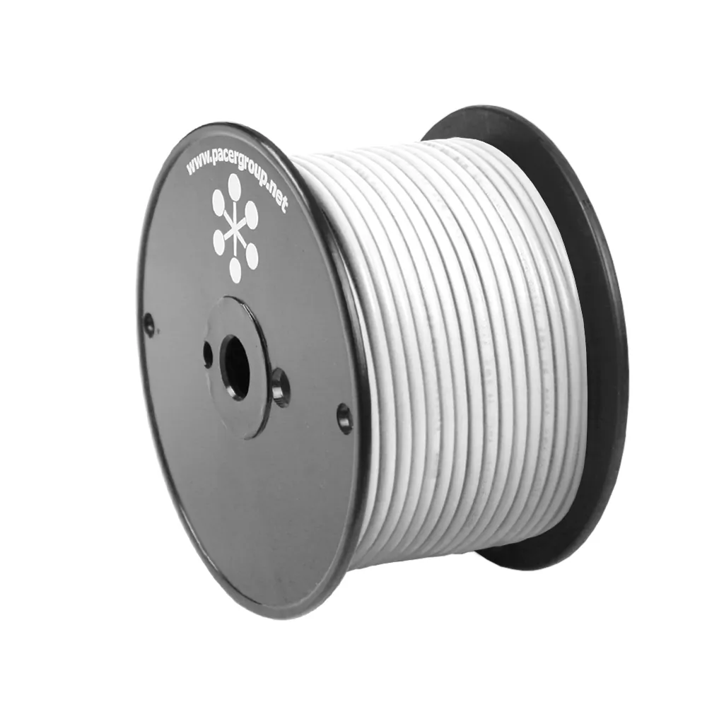 Pacer Group WUL8WH-100 — Pacer 8 AWG Marine Primary Wire - 100 Feet - White
