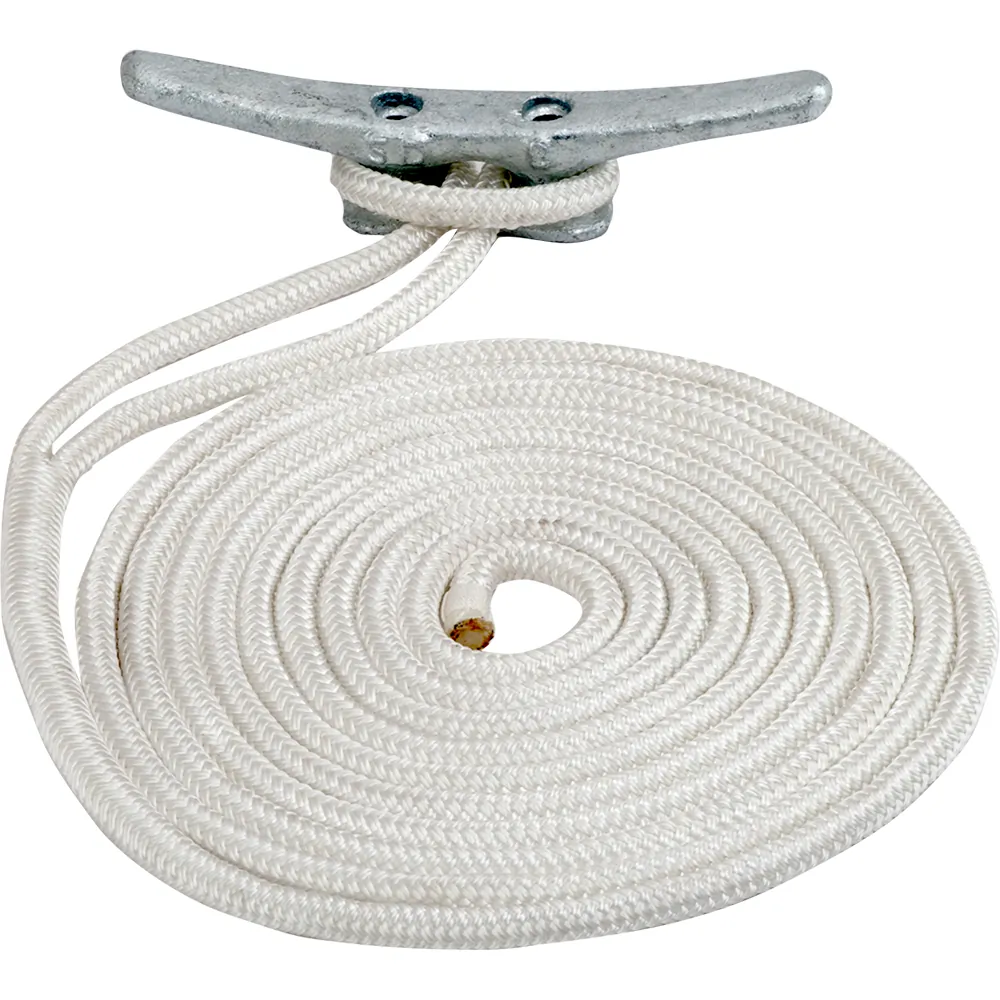 SeaDog 302116025WH-1 - Sea-Dog Premium Double Braided Nylon Dock Line - 58 x 25 - W