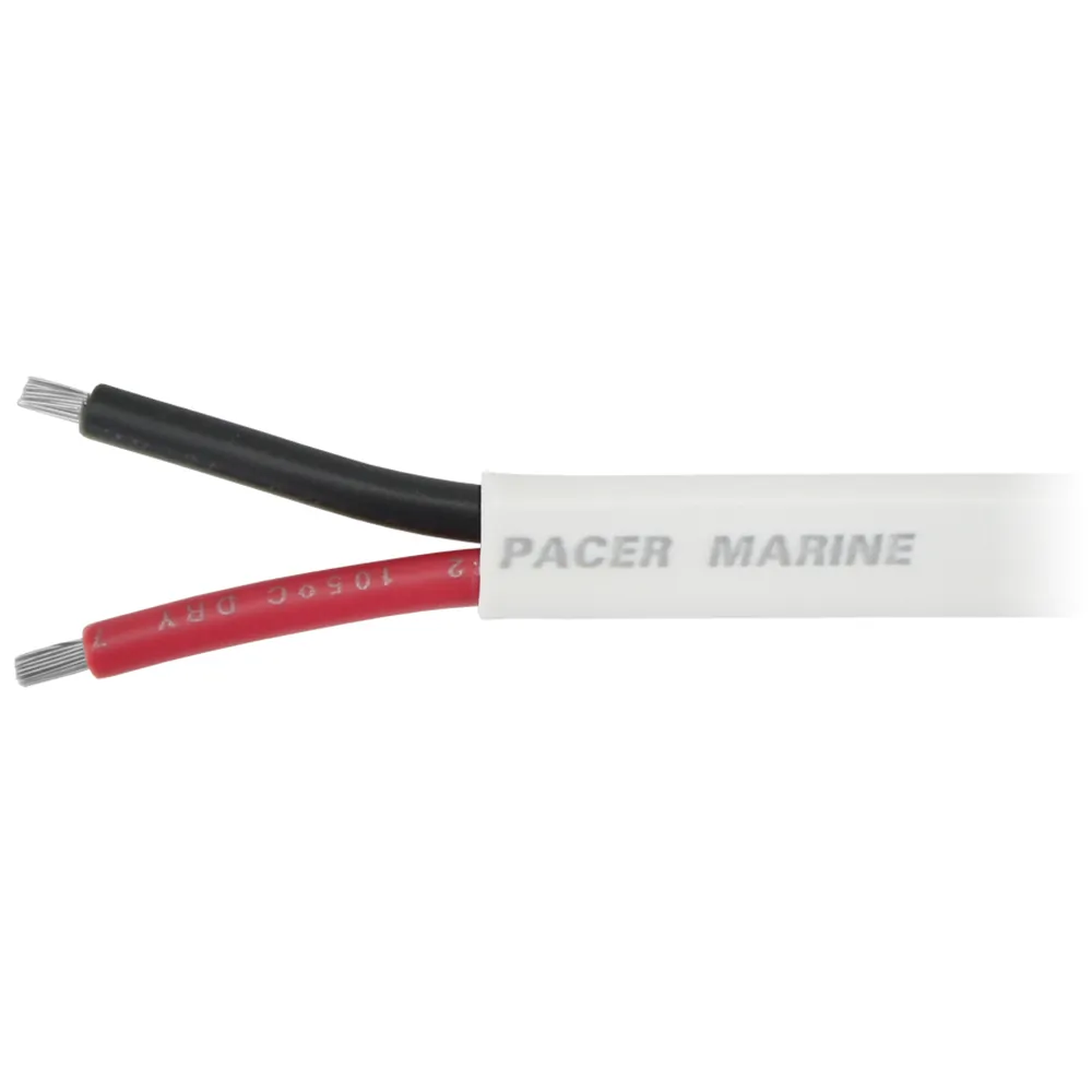 Pacer Group W6/2DC-50 — 50' 6/2 AWG Marine Duplex Cable - Red/Black