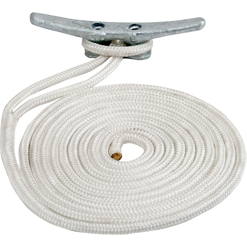 SeaDog 302116020WH-1 - Sea-Dog Premium Double Braided Nylon Dock Line - 20 White