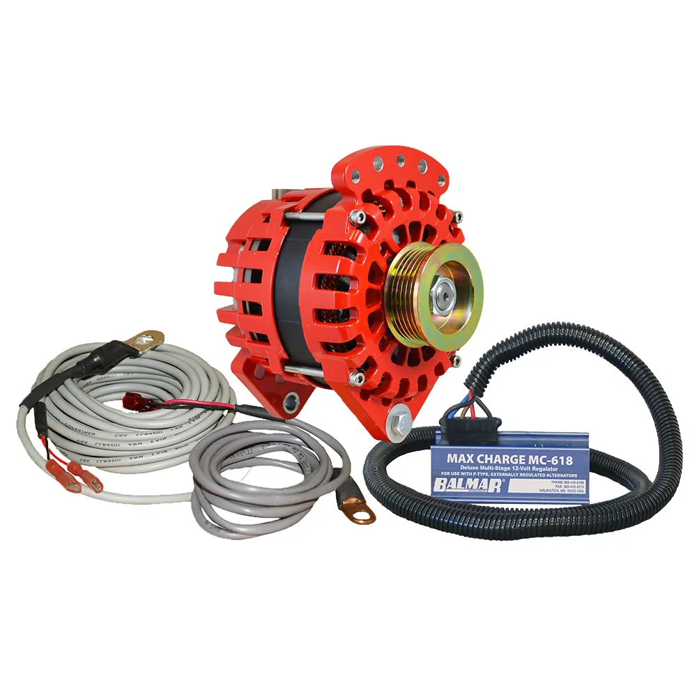 Balmar XT-CR-170-K6-KIT — Balmar 170 AMP Marine Alternator Kit with Regulator & Sensor