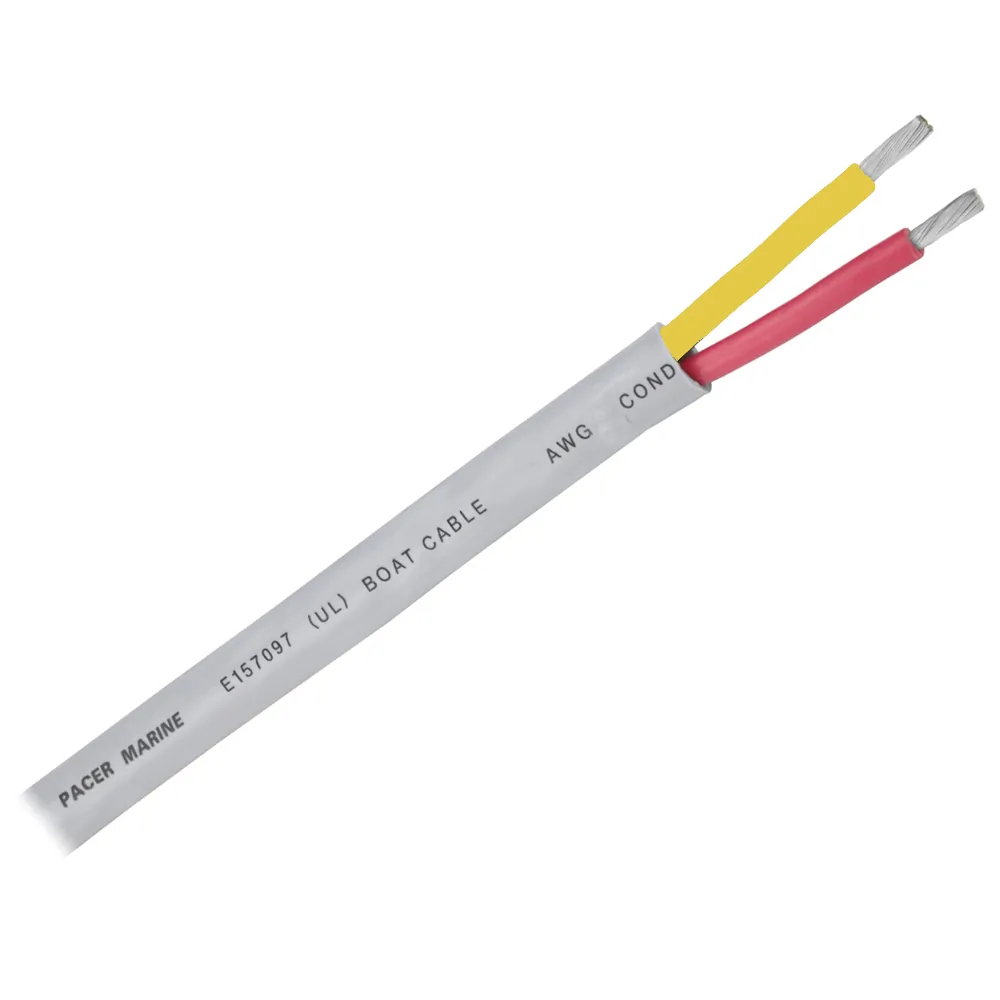 Pacer Group WR12/2RYW-100 — Pacer 12/2 AWG Marine Duplex Cable - Red/Yellow - 100'
