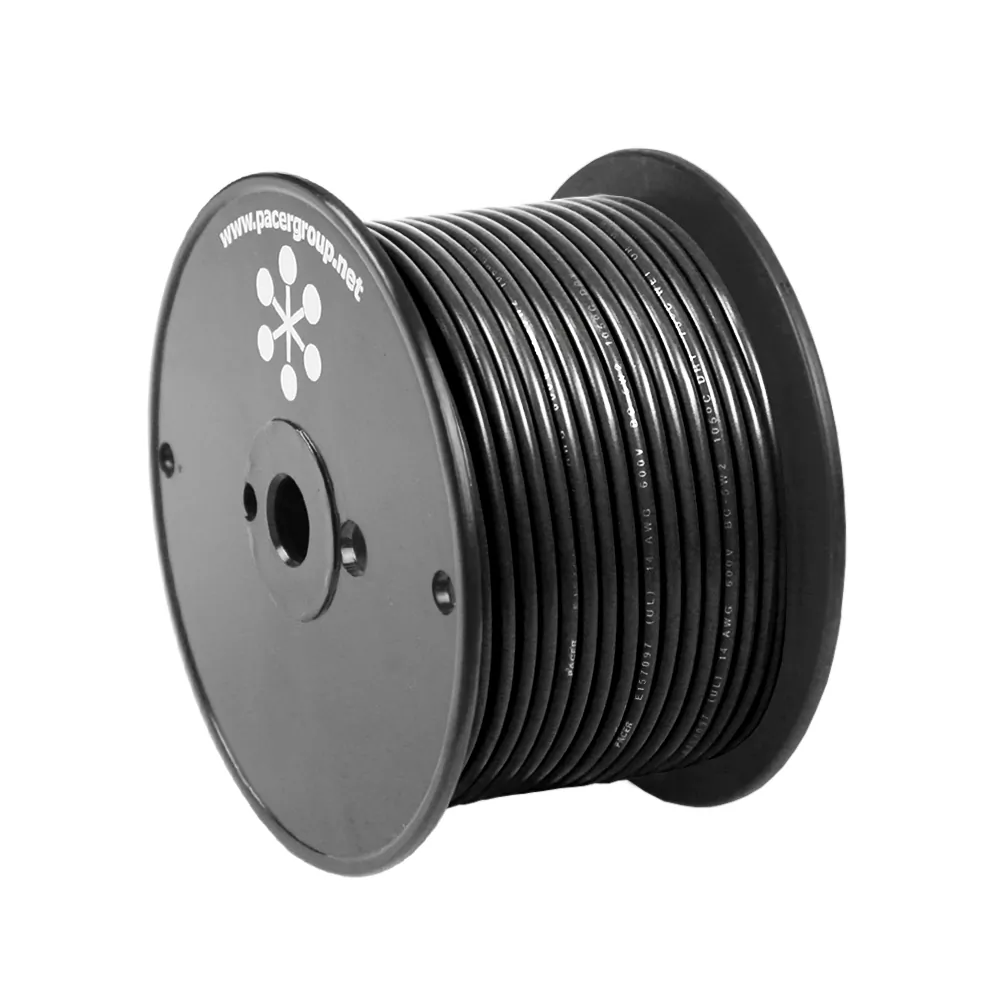 Pacer Group WUL16BK-100 — Pacer Marine 16 AWG Black Primary Wire - 100 Feet