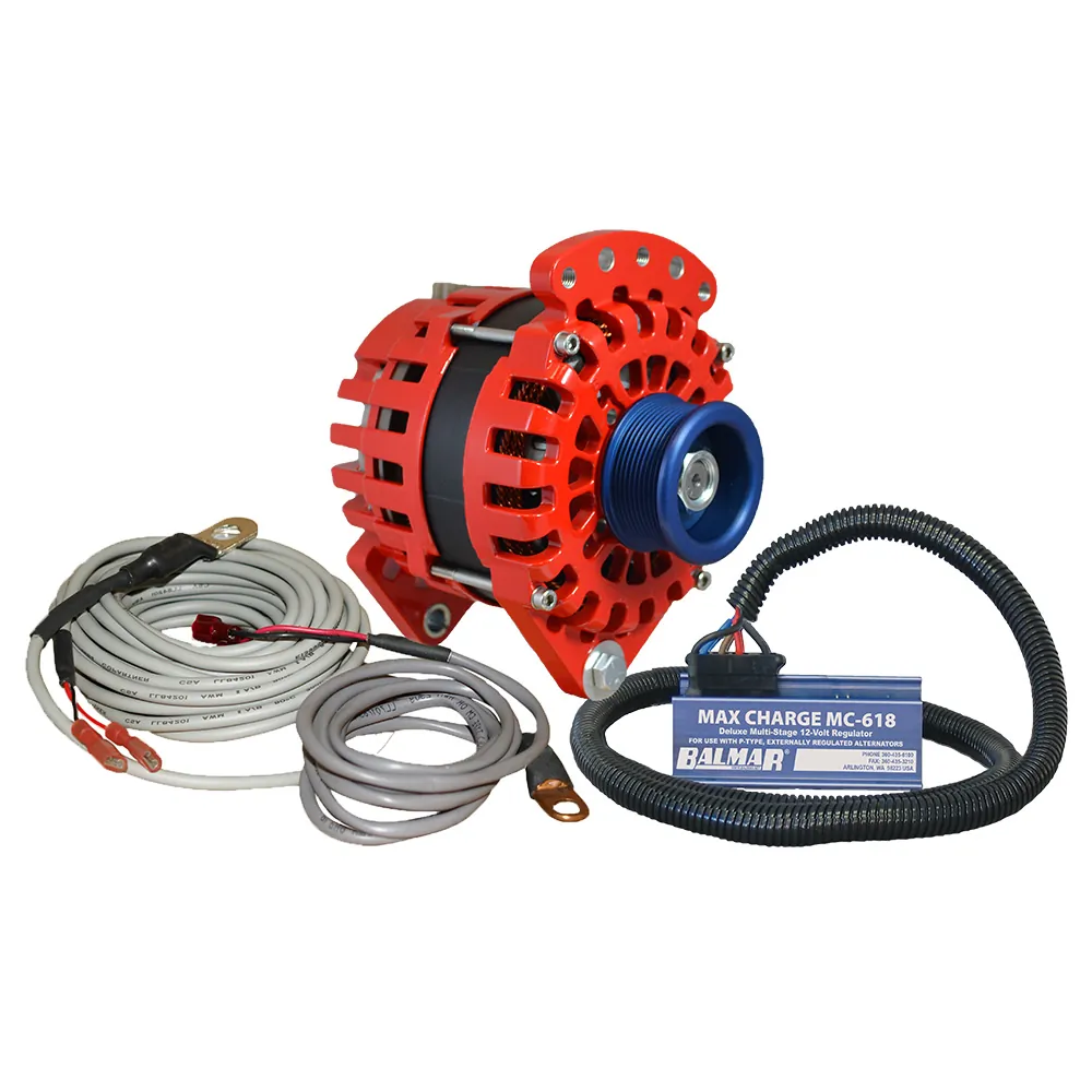 Balmar XT-CR-170-J10-KIT — 170 AMP 12V Alternator Kit with Regulator & Sensors