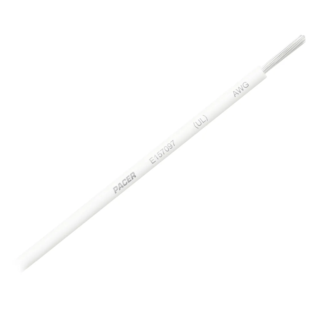 Pacer Group WUL12WH-25 — Pacer White 12 AWG Marine Electrical Wire - 25 Feet