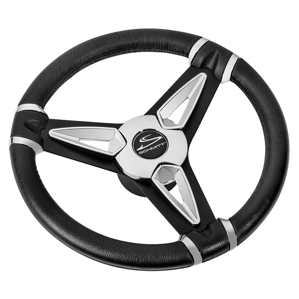 Schmitt & Ongaro Marine PU501404 — Schmitt & Ongaro PU50 14" Chrome Steering Wheel