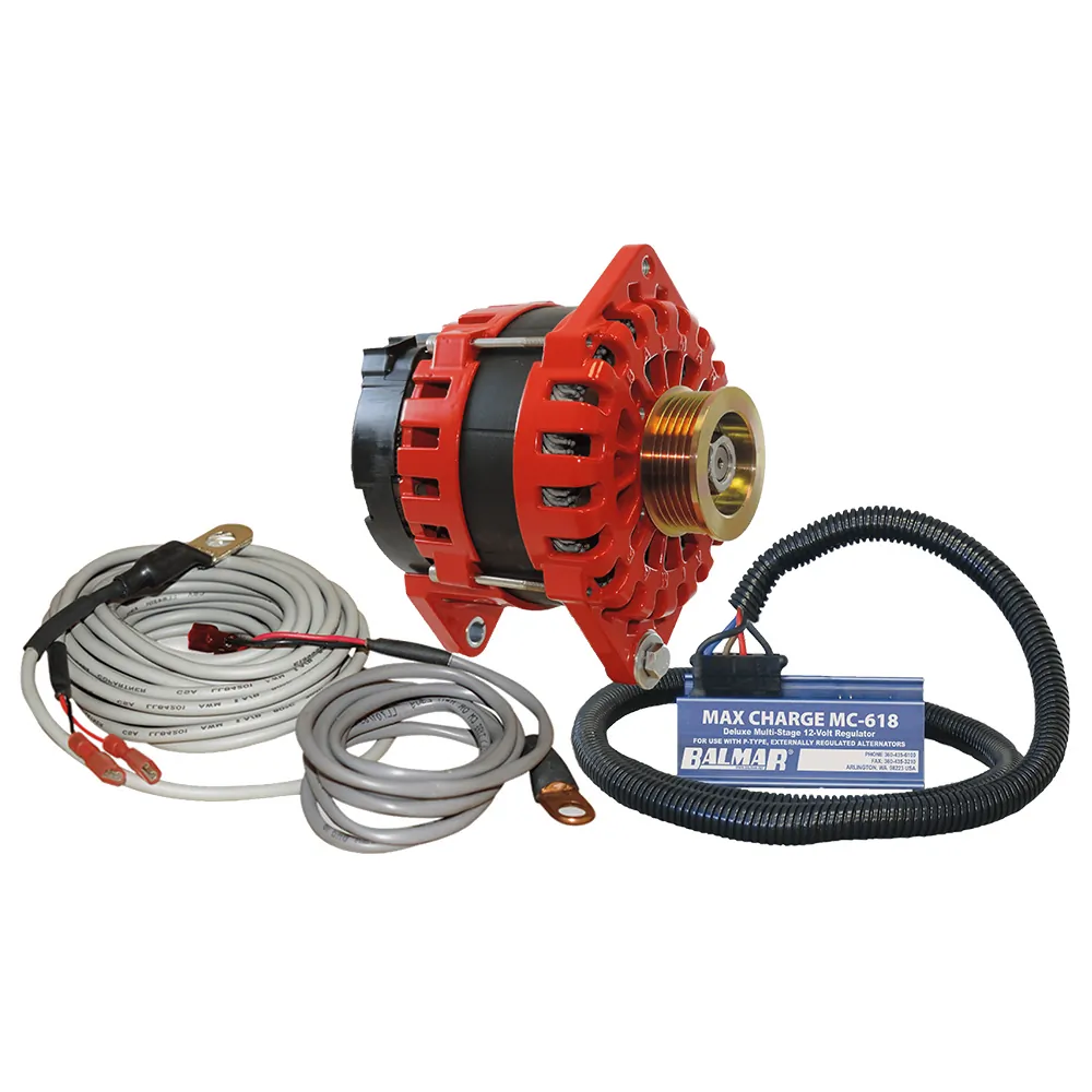 Balmar XT-DF4-170-K6 - Balmar 170 AMP 12V Alternator Kit with K6 Pulley