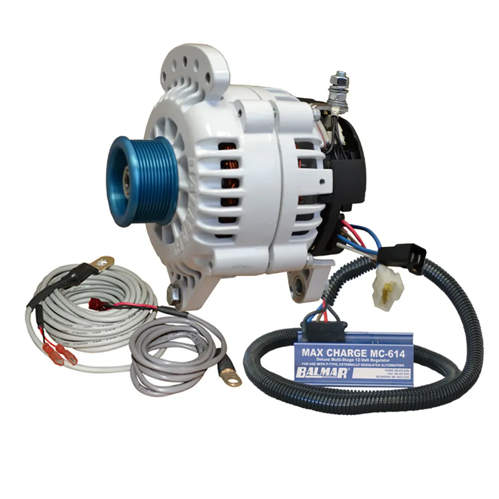 Balmar 60-YP-MC-100-J10 — Balmar 100 AMP 12V Alternator Kit with Regulator & Sensor
