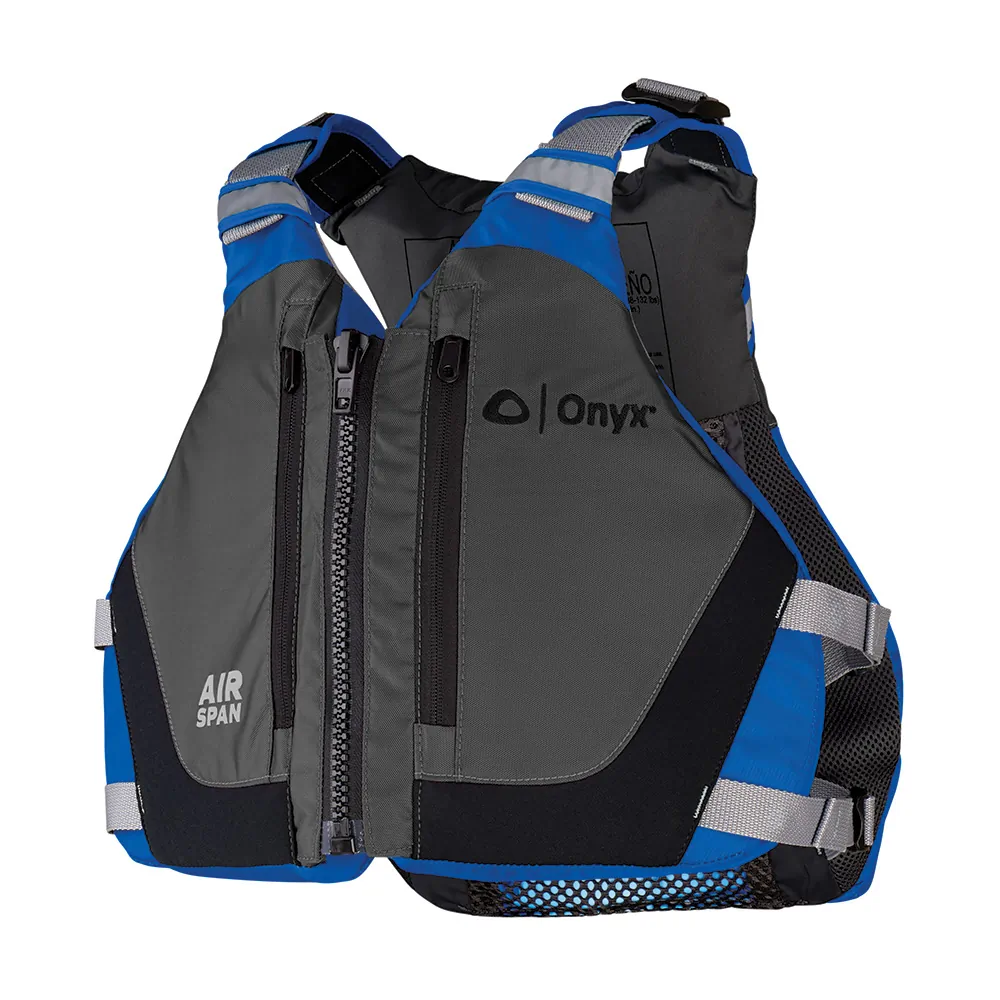 Onyx Outdoor 123000-500-040-23 — Onyx Airspan Breeze Life Jacket - M/L - Blue Color