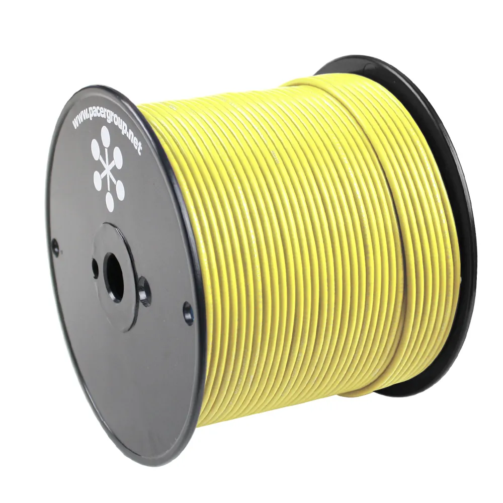 Pacer Group WUL18YL-500 — Pacer 18 AWG Marine Wire - Yellow 500 Feet