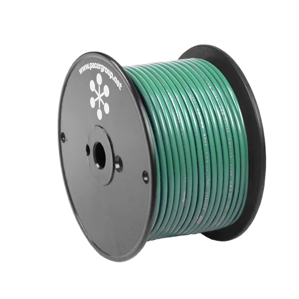 Pacer Group WUL8GN-100 — Pacer 8 AWG Green Marine Primary Wire - 100 Feet