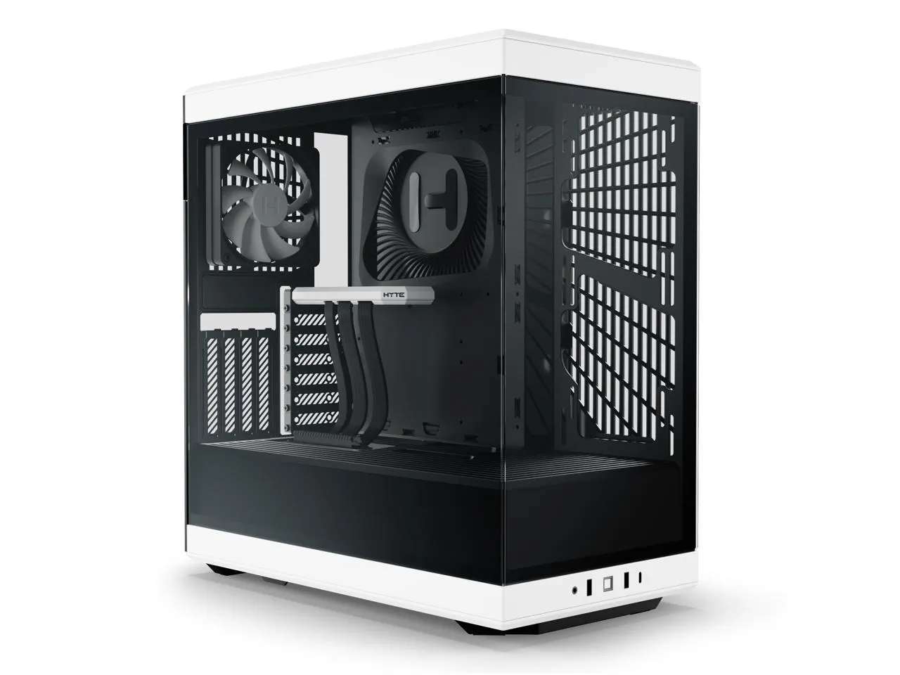 HYTE CS-HYTE-Y40-BW - HYTE Y40 Vertical GPU Mid Tower Gaming Case - BlackWhite
